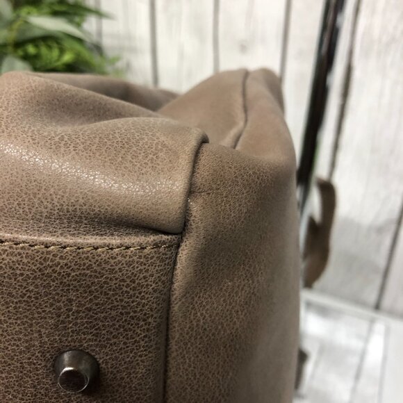 EUC~Roberta Gandolfi Elegant Soft Brown, Genuine Leather Shoulder Bag - Picture 9 of 10